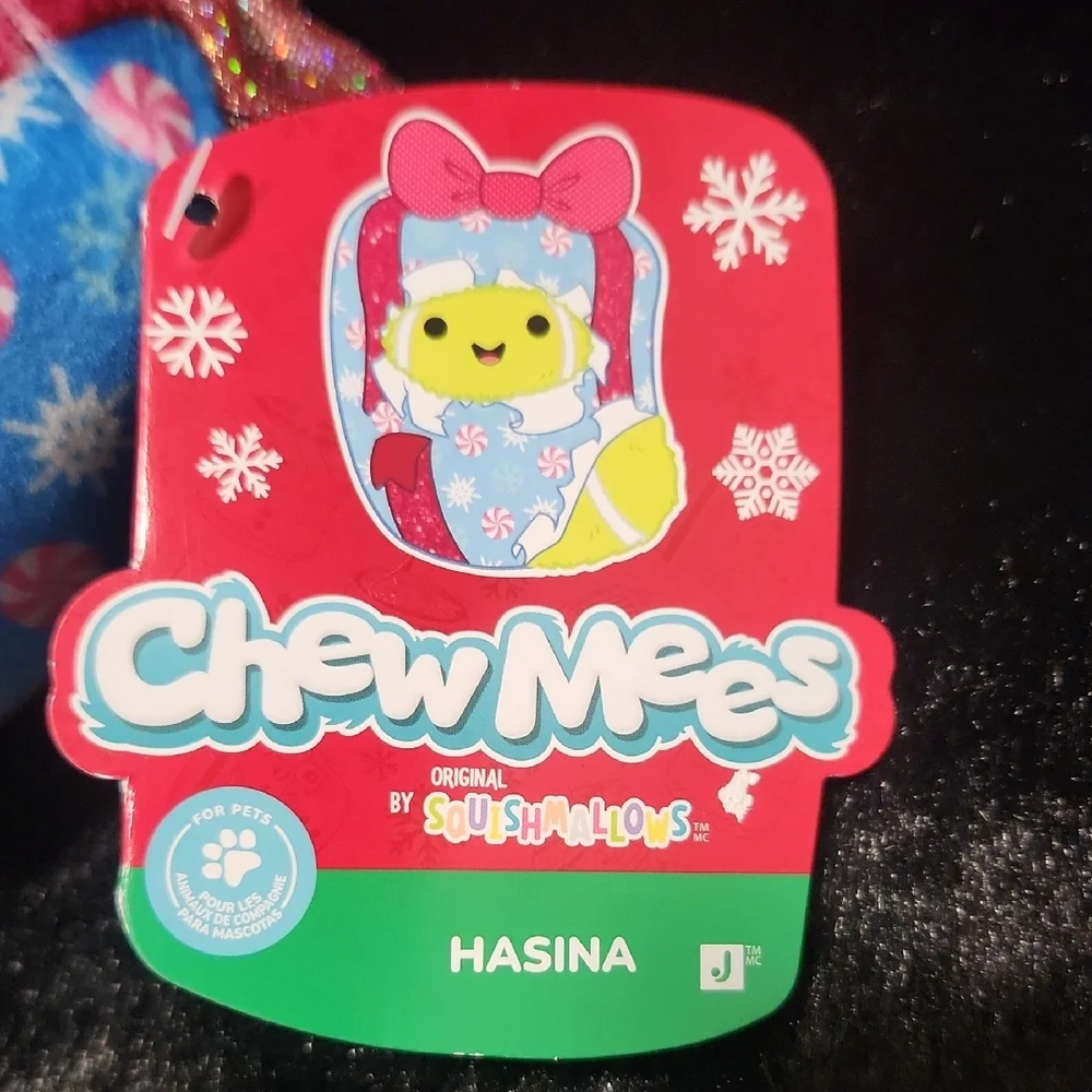 Squishmallows Chew Mees Hasina Gift Dog Toy NWT
